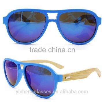 Fashion Trendy Design Plastic Frame Eyewear Wood Temple Sunglasses Hand Made Carving Glasses photo-5