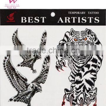 OEM welcome cusomized tattoo sticker \huge tiger designs