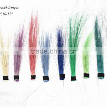 Wholesale and dyed peacock fringe feather