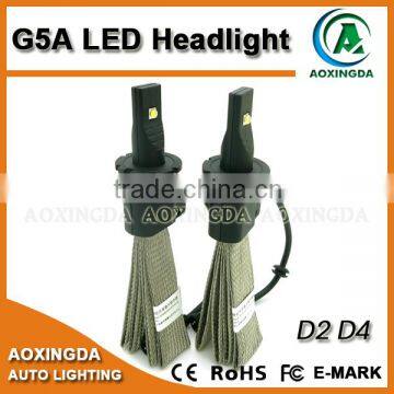 G5 LED Headlight D2 D4 5000LM no Fan Type