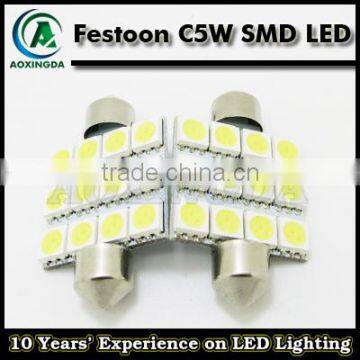 car number plate light bulb festoon 39mm 5050 9 LED