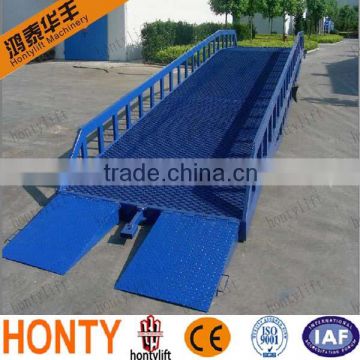 China factory sales 10 Ton Loading Capacity adjustable loading dock ramp for sale for Forklift