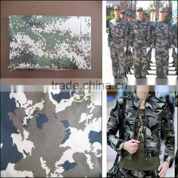 China factory TC twill camouflage fabric cotton military uniform fabric