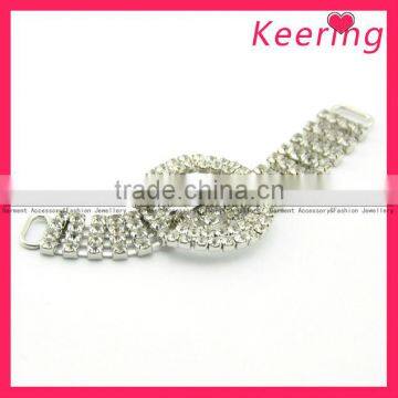 long crystal and shinny metal buckle WCK-1006