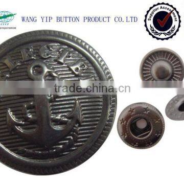 25mm High Quality Metal Brass Snap Military Button