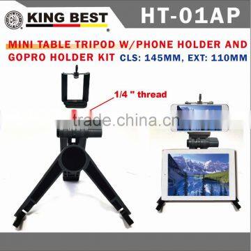 KING BEST HT-01AP New products 2016 with phone holder support tripod multifunction mini table tripod