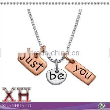 Sterling Silver Just be You Pendant Necklace Wholesale