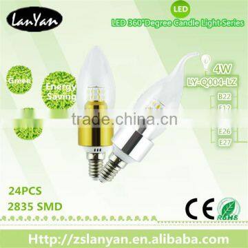 e12 e17 4w CE ROHS SSA UL LED bulb light made in China