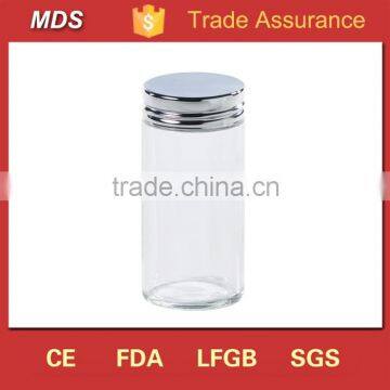 Container food 3oz clear glass jar with lid