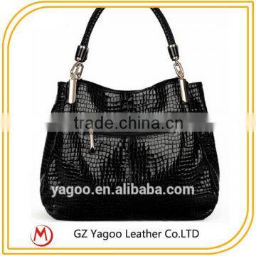 Good Quality Leather Handbag Ladies Purses and Handbags Croco Handbag photo-4