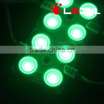 Green 4 LEDs SMD2835 injection Molding LED Module with 160 degree lens 5 years warranty