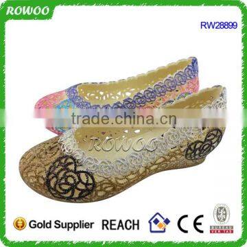 Hollow Lady PVC PCU Sandal Shoes photo-4