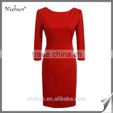 long sleeve miss type design fashion formal dress