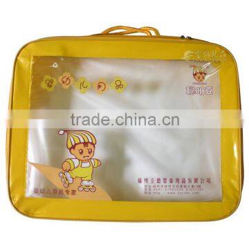 custom plastic clear vinyl pvc zipper pvc blanket bags