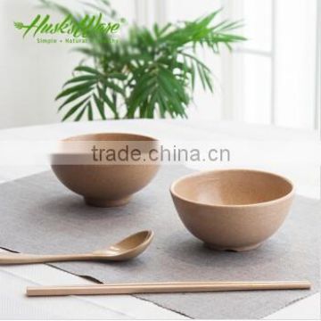 Eco-friendly Bamboo Fiber & Rice Husk Round Noodle Bowl