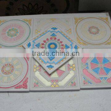 amazing color ceiling tile /GRG false ceiling /595*595*9mm