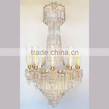 big antique brass crystal chandelier 1200*1800mm large hotel chandelier lighting for project