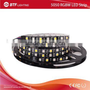 5050 RGBW 5m 60leds/m led strip rgbw RGB+Warm White strip Non-waterproof IP30 Black PCB DC12V SMD 5050 Mixed color