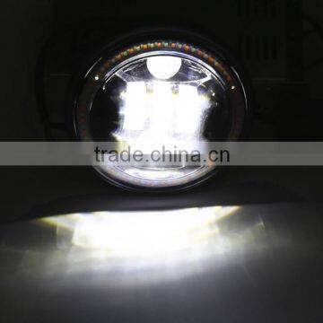 New Motorcycle 5-3/4" 50W LED Headlight With DRL Turning Signal Angel Eyes for Harley Motorcycle photo-5