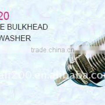 Bulkhead F female connector with nut & washer