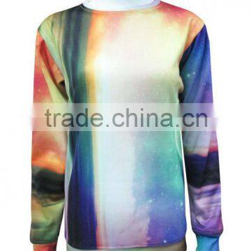 2015 the newest design knitting printing sweatshirt for women one piece is acceptable