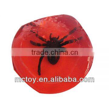 HOT Crystal diamond Gemstone Spider frog fish lizard insect red yellow blue green pink purple Putty slime toy