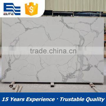 wholesale white calacatta quartz stone slabs