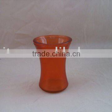 spray glass flower vase