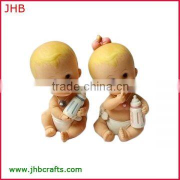 cute decorative resin baby gifts baby feeding bottle