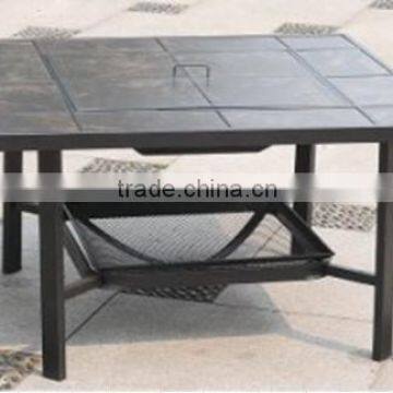 Outdoor Mosaic Slate Fire Pit Table