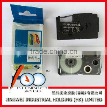 Compatible Casio Label Tape be Used for KL-60 Printer Black on White 12mm XR-12WE1 photo-2