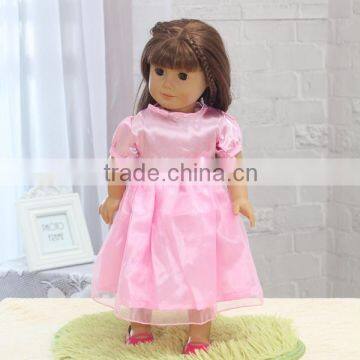 best selling beautiful handmade long pink doll clothing