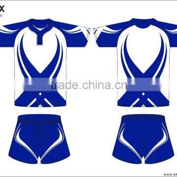 Custom sublimated rugby jersey design polyester