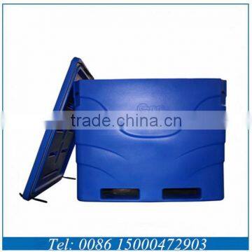 Plastic Rotomolded cooler for stroing fish freshing fish with insulation material