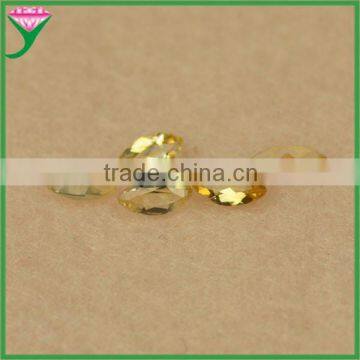 Supplier custom rough marquise shape natural yellow sapphire citrine