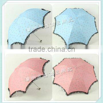 LB315 eye-catching color promotional gift cheap lace wedding parasol umbrella