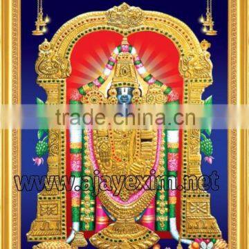 Lord Perumal - Tanjore Painting Poster