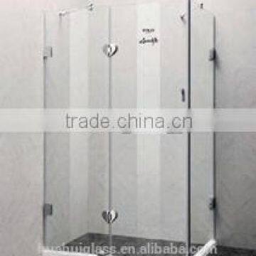 8mm clear glass frameless showers screen