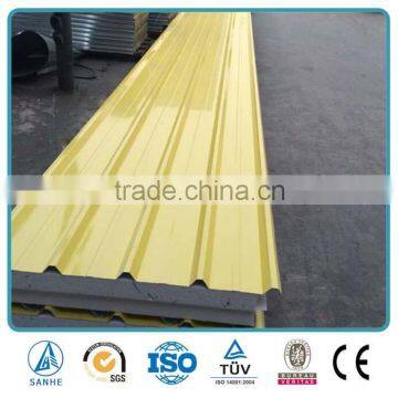 Prefab house building material EPS and rock wool sandwich panel