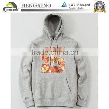 Custom print logo fashion man hoody fleece