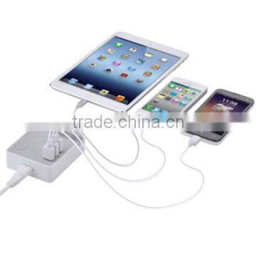 5V 4A super-Speed 3 Port 2.0 USB Hub charger with cradle