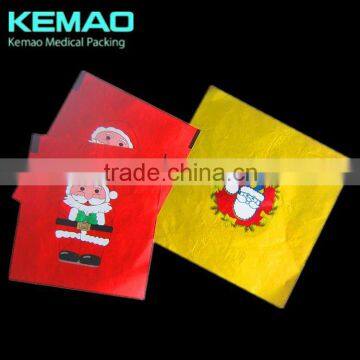 colored christmas chocolate foil paper food grade