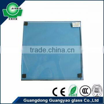 With PVB SGP film Laminated Glass with competitive price 10mm blue laminated safety glass thickness