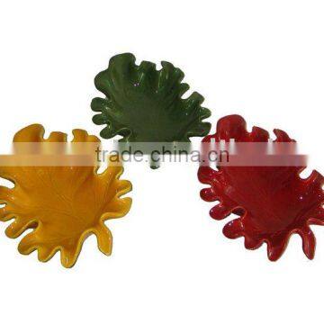 Ceramic Maple leaf Candy Plate