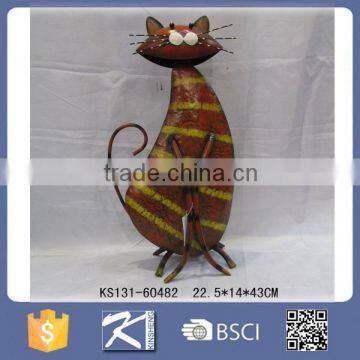 Funny Cat Metal Ornaments for Garden Decoration