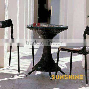 2013 sunshine counter bar furniture- rattan outdoor pub table and stools