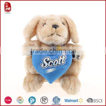 Cute blue heart shaped plush dog toys 2015 new designed