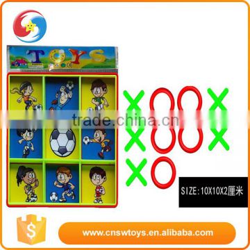 OEM Promotional toys Plastic Kids Jiugong Chess Set XO game toys