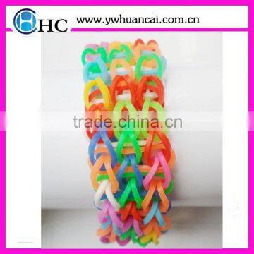 2014 Hot Sale colorful DIY bracelet China loom bands,high quality silicon loom rubber bands,fun toys loom bands sets