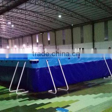 Metal Frame Square Blue Inflatable Swimming Pool, Inflatable Water Pool, Plastic Swimming Pool photo-3